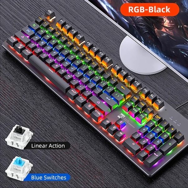 Bàn phím máy tính cơ có dây R8 KB1035