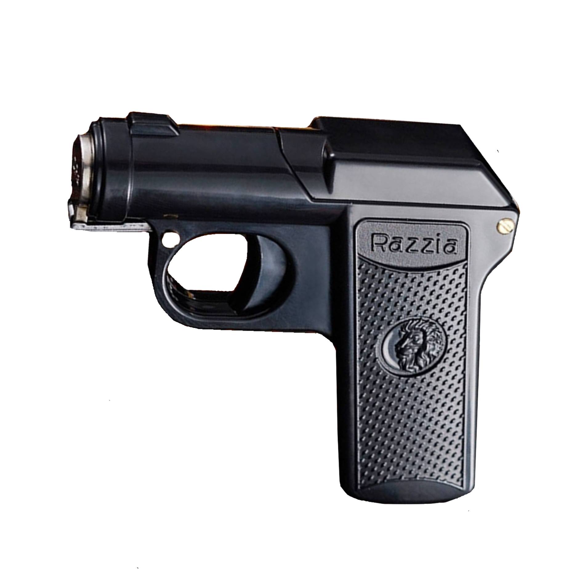 Bật lửa hình súng dùng xăng đá kiêm hộp thuốc (để được 6 điếu thuốc) - Ảnh 3