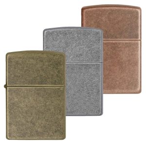 Hộp quẹt Zippo đồng cổ 3 màu