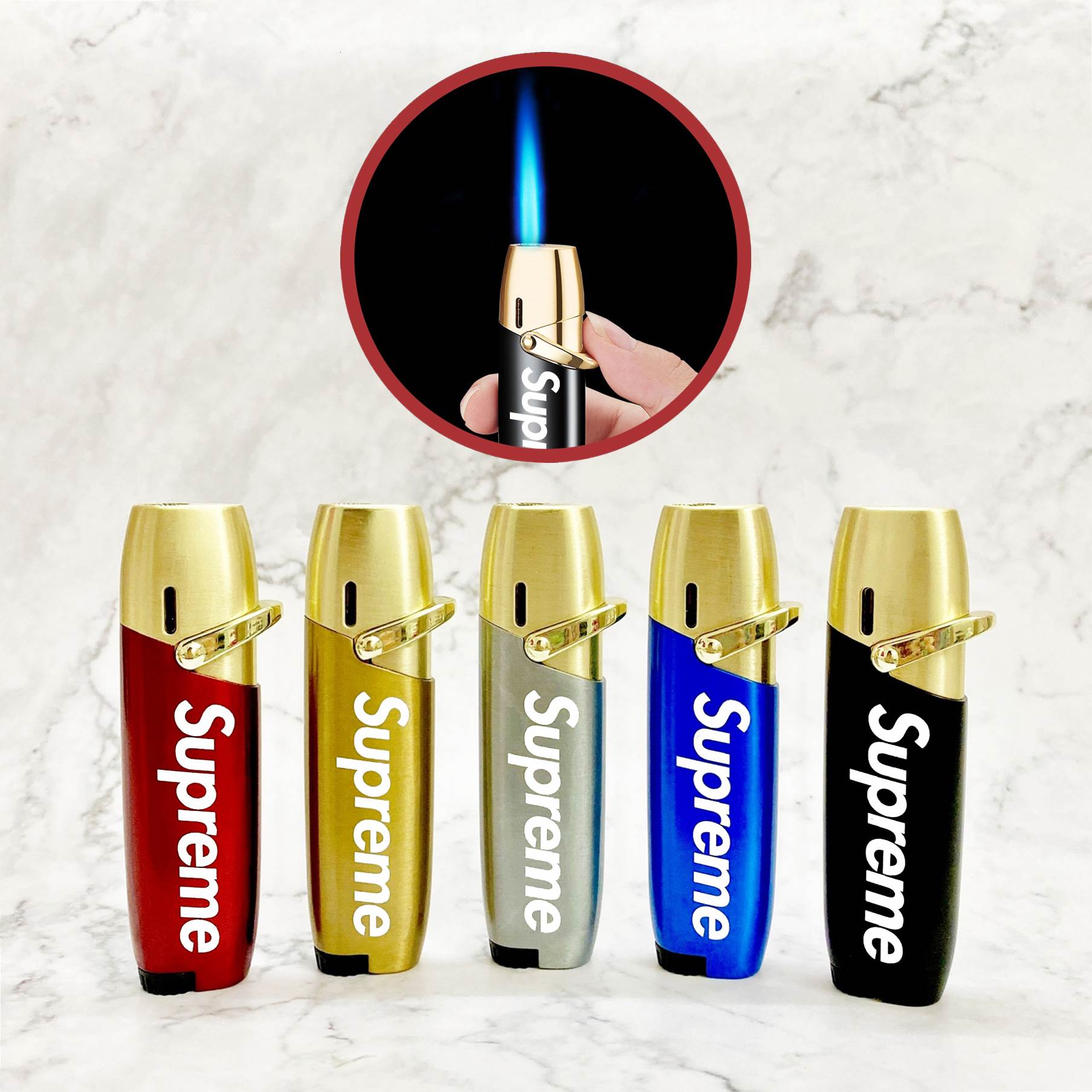 Bật lửa khè Supreme 258 xài gas - Ảnh 3