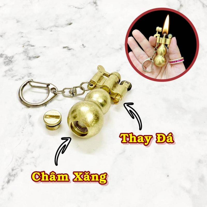 Bật lửa hình hồ lô xăng đá cổ có hộp