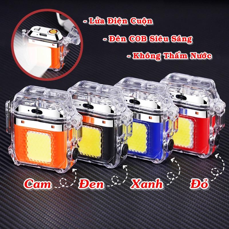 Bật lửa điện có đèn COB siêu sáng