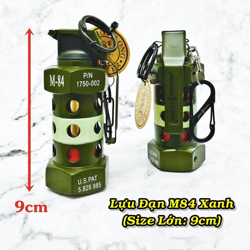 Bật lửa hình trái lựu đạn M-84 màu xanh