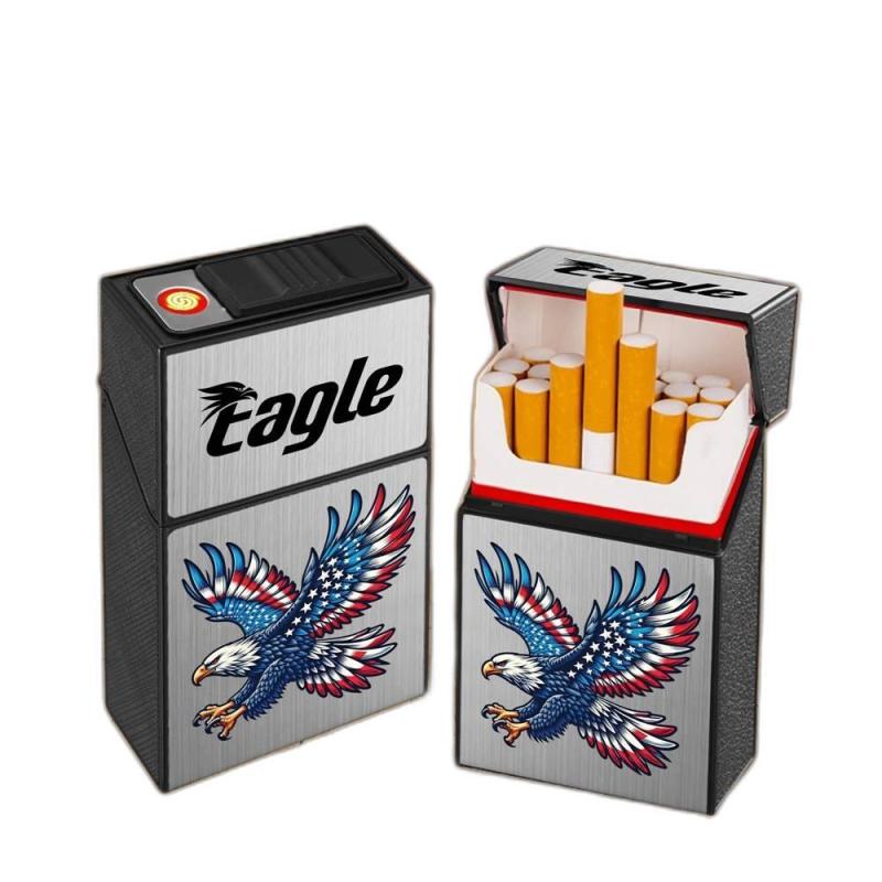 Bật lửa điện hộp thuốc hình đại bàng sạc điện