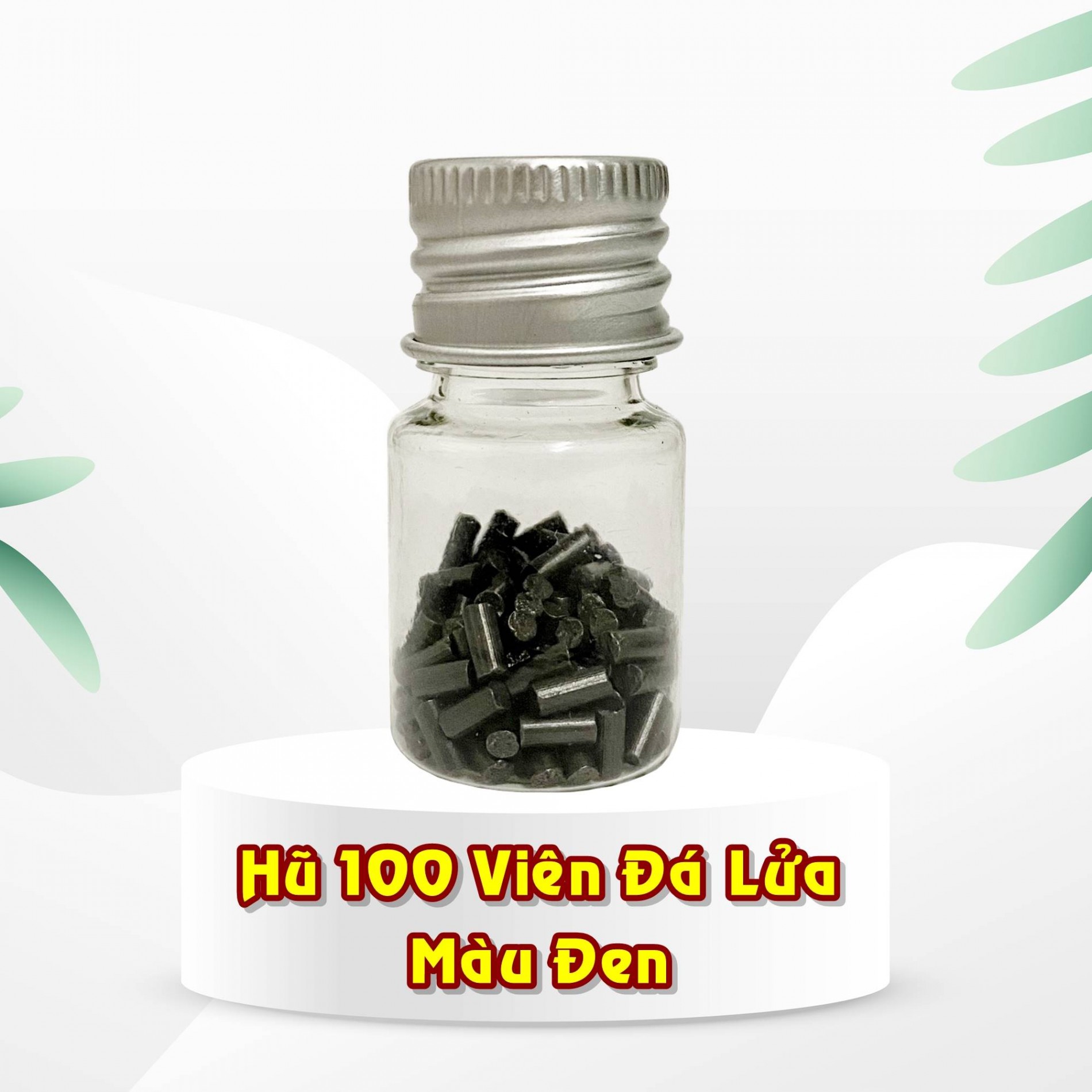 Hũ 100 viên đá lửa màu đỏ (đá đỏ)