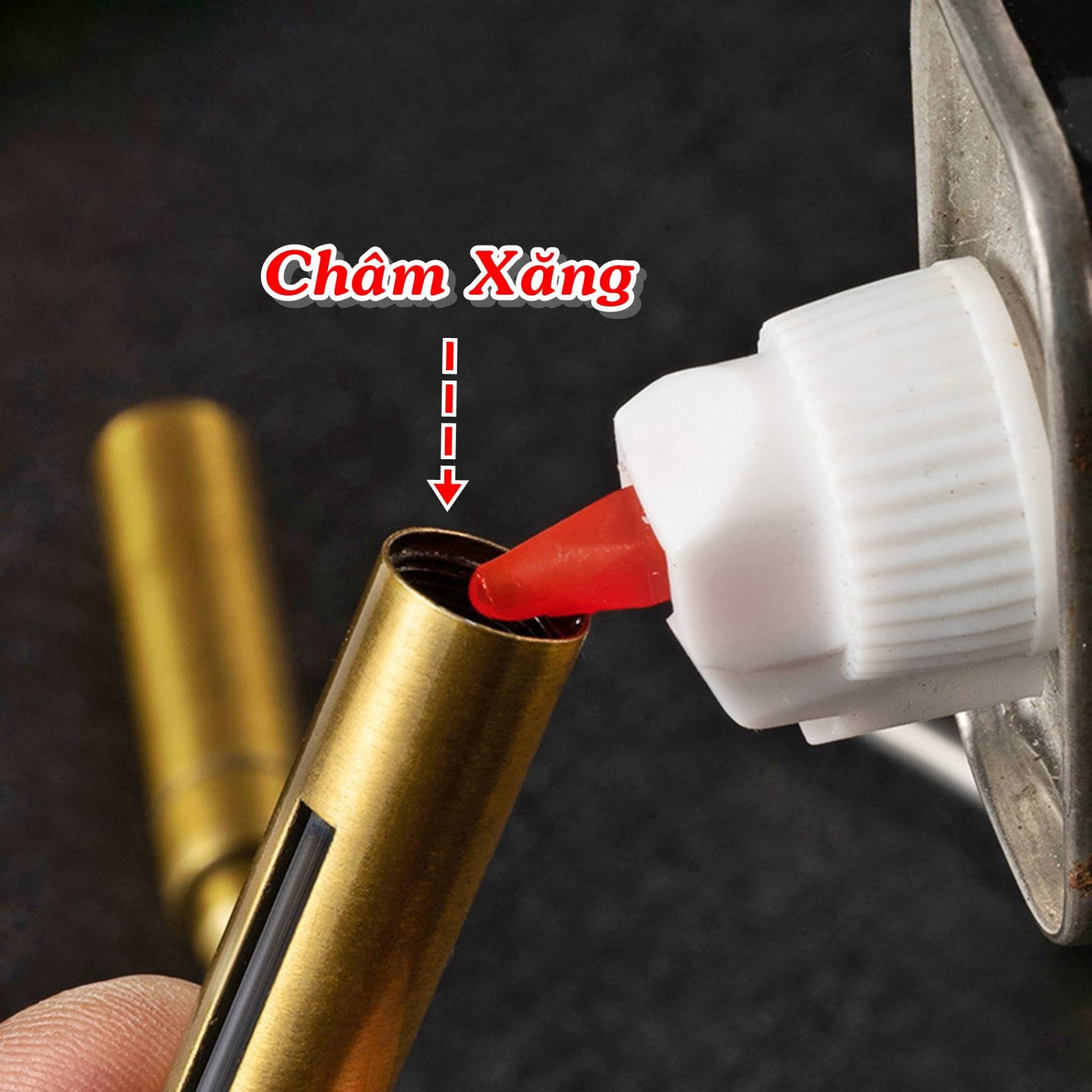 Bật lửa móc khóa diêm xăng Dolphin 4 in1 (bật lửa, móc khóa, thoát hiểm, khui bia)