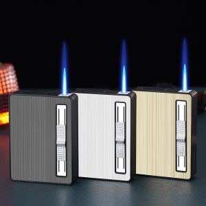 Bật lửa hộp thuốc đựng được 10 điếu - xài ga lửa khò