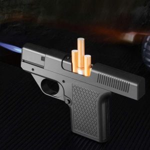 Bật lửa hình súng hộp điếu 2 ngăn chứa