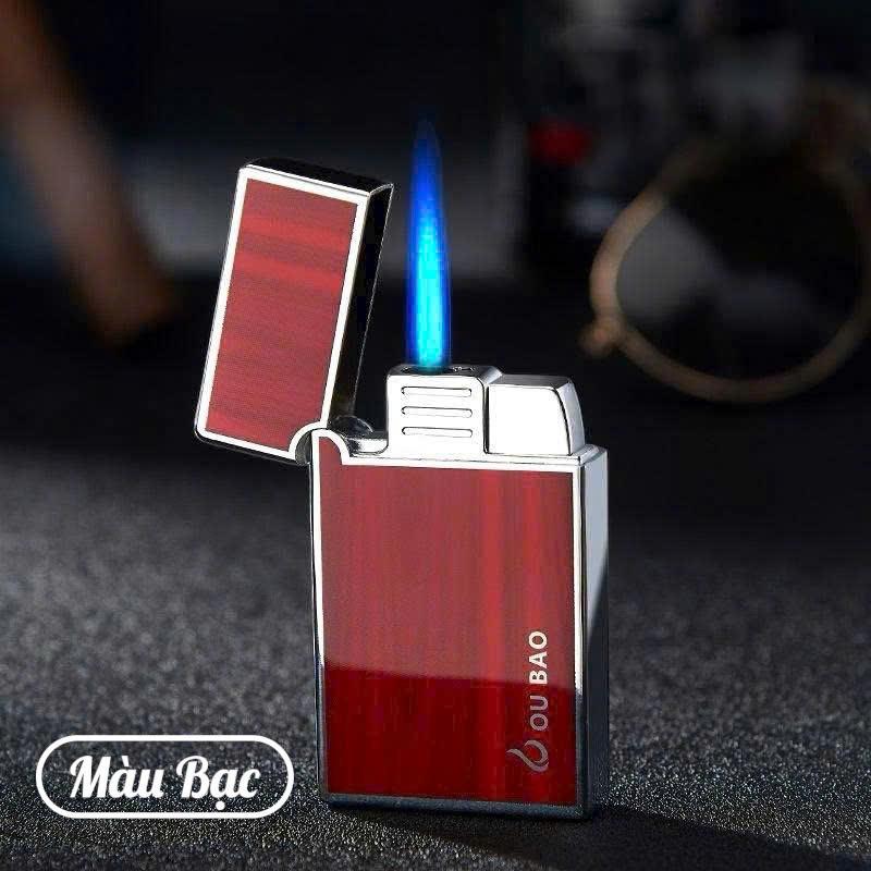 Bật lửa khò Ou Bao phủ sơn mài kim loại dùng gas