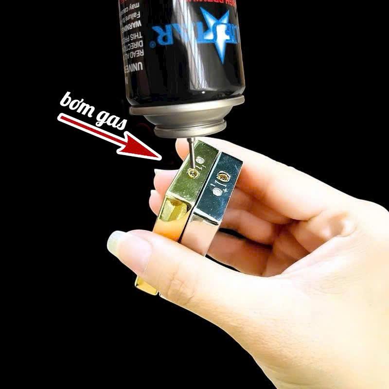Bật lửa khò Ou Bao phủ sơn mài kim loại dùng gas