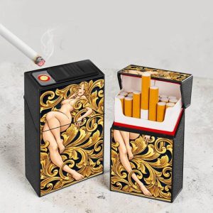 Bật lửa điện hộp thuốc hình cô gái sexy girl 20 điếu