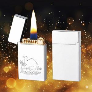 Bật lửa xăng đá Promise PR-198B hình lạc đà trơn bóng - (xài xăng)