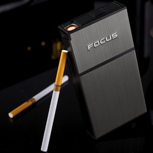 Hộp thuốc Focus slim dài kiêm bật lửa điện