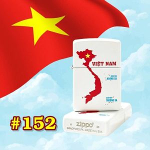 Bật lửa Zippo sơn tĩnh điện bản đồ Việt Nam có mộc đáy
